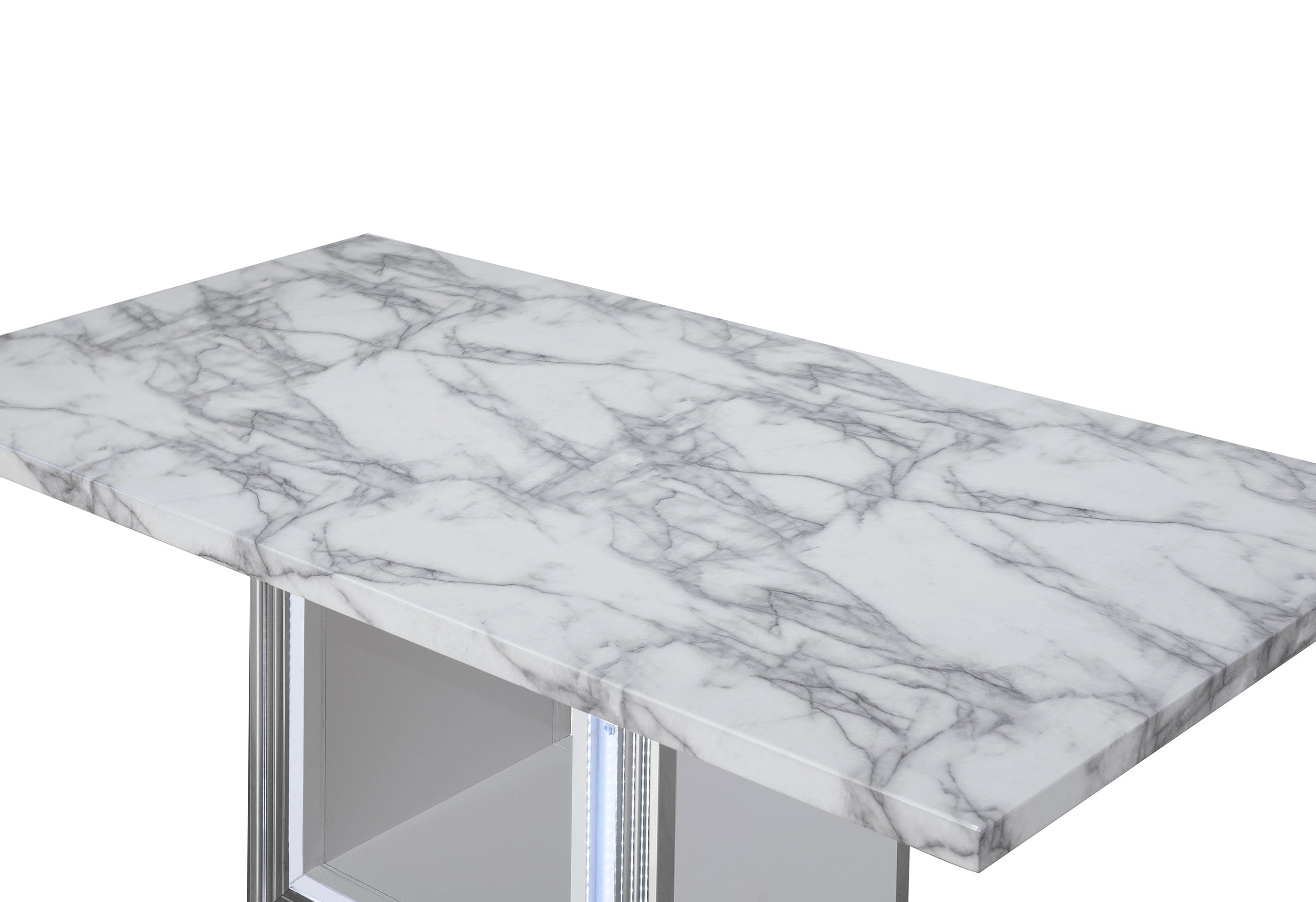 YLIME WHITE MARBLE DINING TABLE