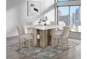 D04 NATURAL BAR TABLE + D8685 BEIGE/NAT BAR STOOL