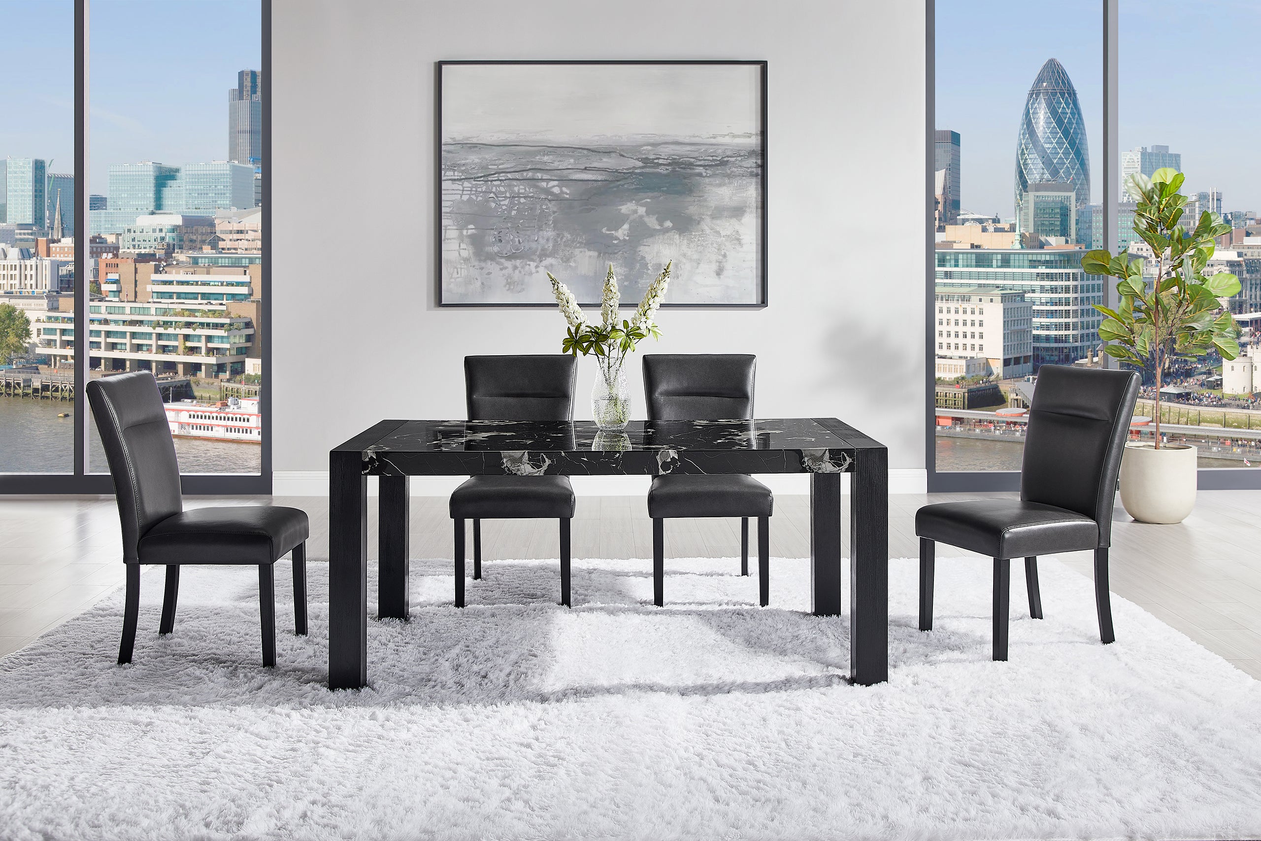 D4088DT DINING TABLE D87DC DINING CHAIR