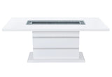 MESA DE COMEDOR BLANCA MONACO + SILLA DE COMEDOR MONACO