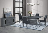 MESA DE COMEDOR MONACO GRIS OSCURO