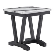 T1319 BLK/WHT END TABLE