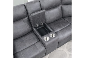 U1797 GREIGE RIGHT ARM FACING CONSOLE RECLINING LOVESEAT