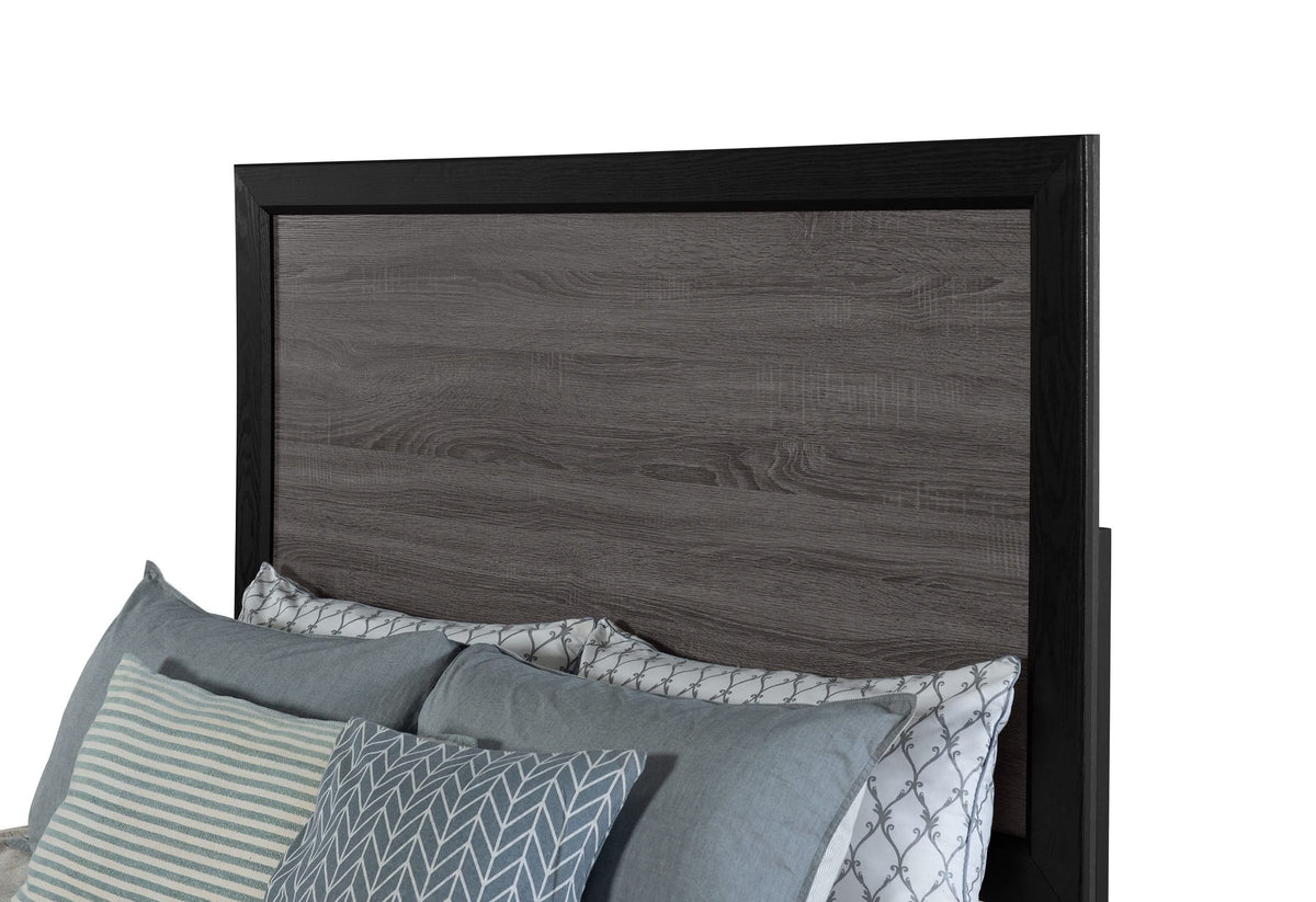 LISBON GREY/BLACK FULL BED GROUP