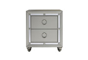 RILEY SILVER NIGHTSTAND