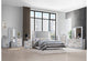 YLIME WHITE MARBLE FLOOR MIRROR WITH LED