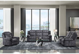 U2200 DOMINO GRANITE POWER RECLINING SOFA/POWER CONSOLE RECLINING LOVESEAT WITH POWER SWITCH/POWER RECLINER