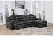U8518 BLANCHE CHARCOAL LEFT SIDE POWER RECLINER WITH USB