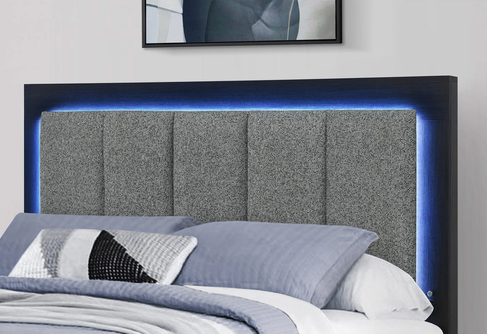 EMMA BLACK/GREY KING BED GROUP