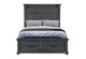 CAMA TATUM GRIS COMPLETA CON ALMACENAMIENTO