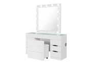 ELLA WHITE STORAGE STOOL