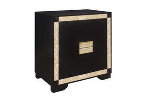 BLAKE BLACK/GOLD NIGHTSTAND