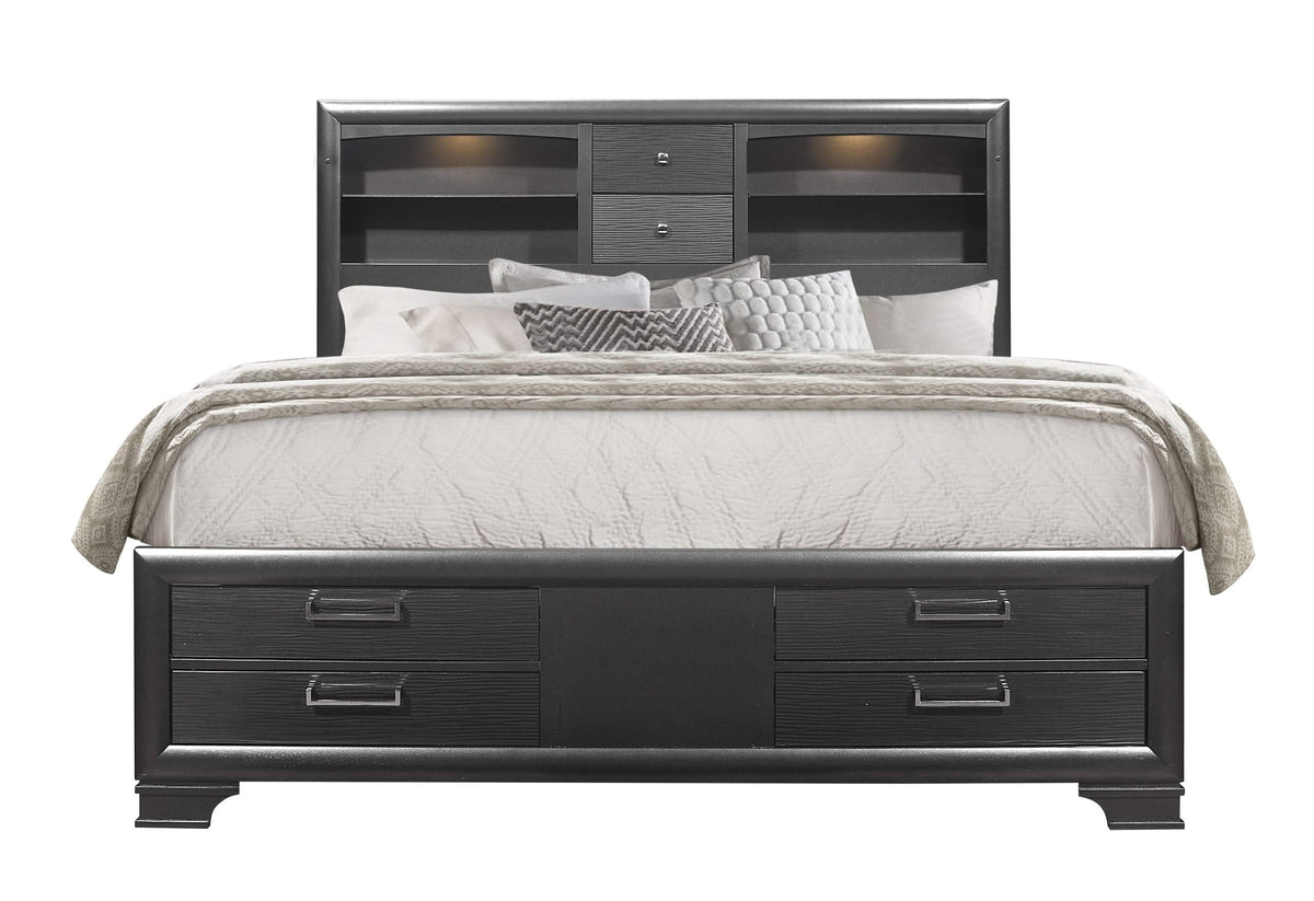 Cama Queen Jordyn Grey