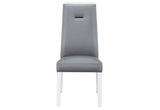 YLIME WHITE MARBLE DINING TABLE + YLIME GREY DC