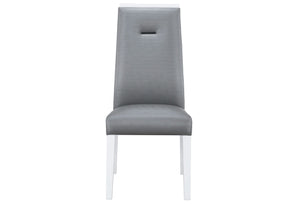 YLIME WHITE MARBLE DINING TABLE + YLIME GREY DC