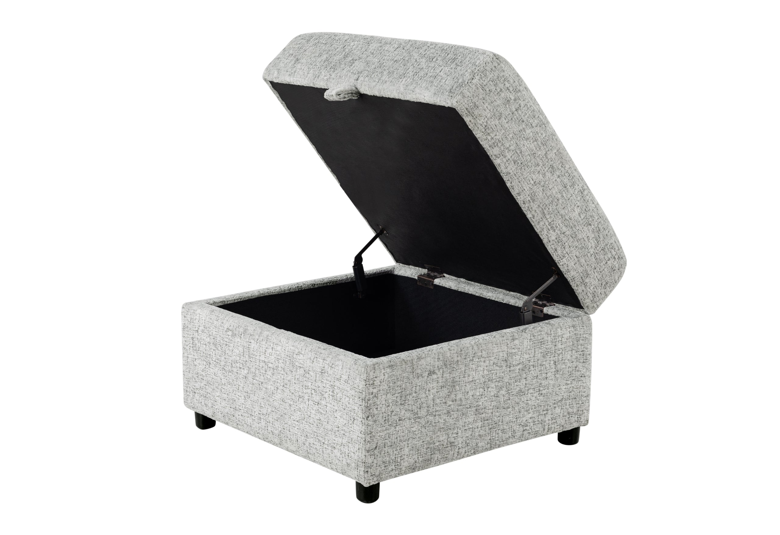 U9401 NICKEL OTTOMAN WITH STORAGE