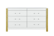 LOGAN WHITE GOLD DRESSER