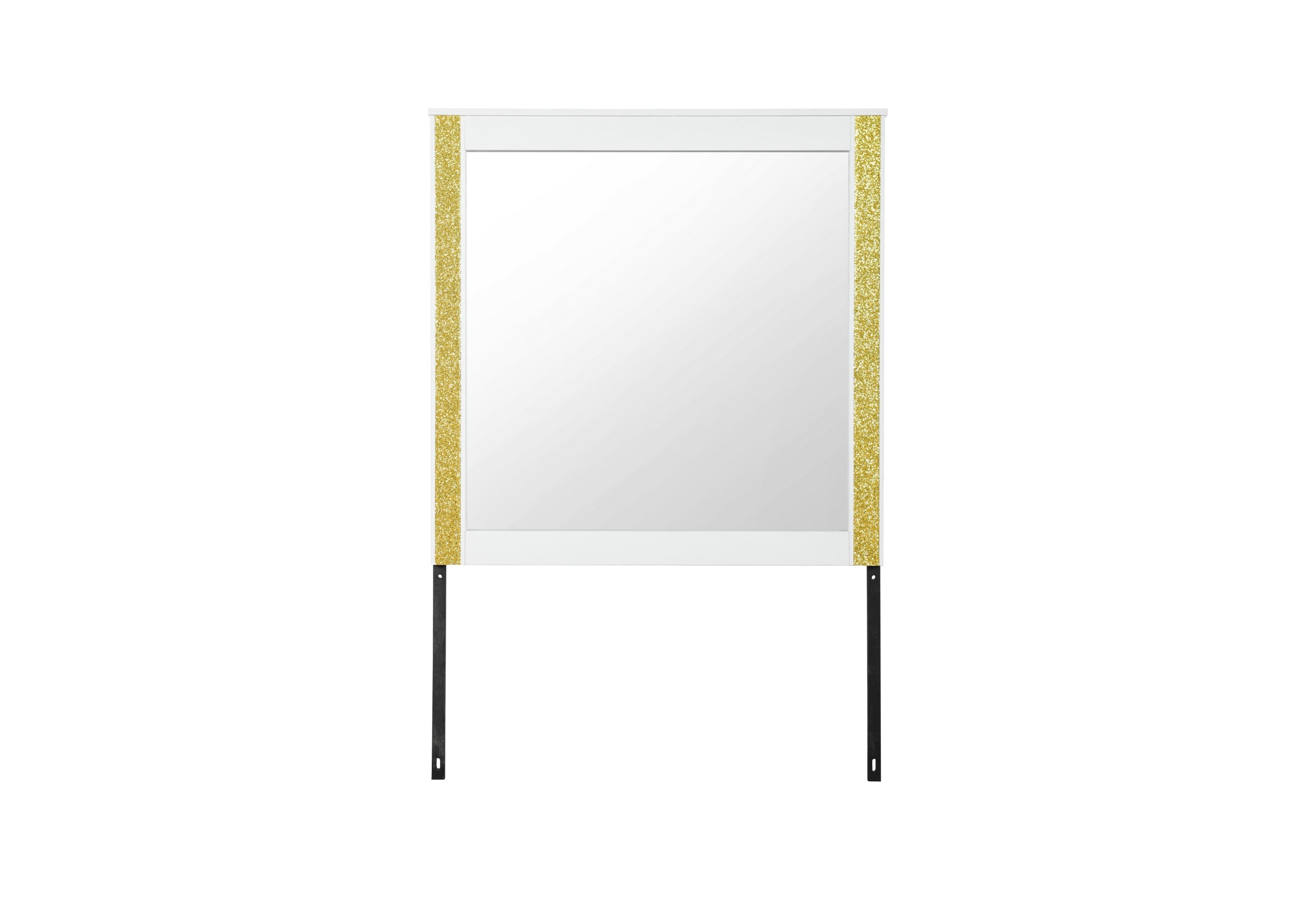 LOGAN WHITE GOLD MIRROR