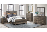 LINWOOD DARK OAK QUEEN BED GROUP WITH LAMPS