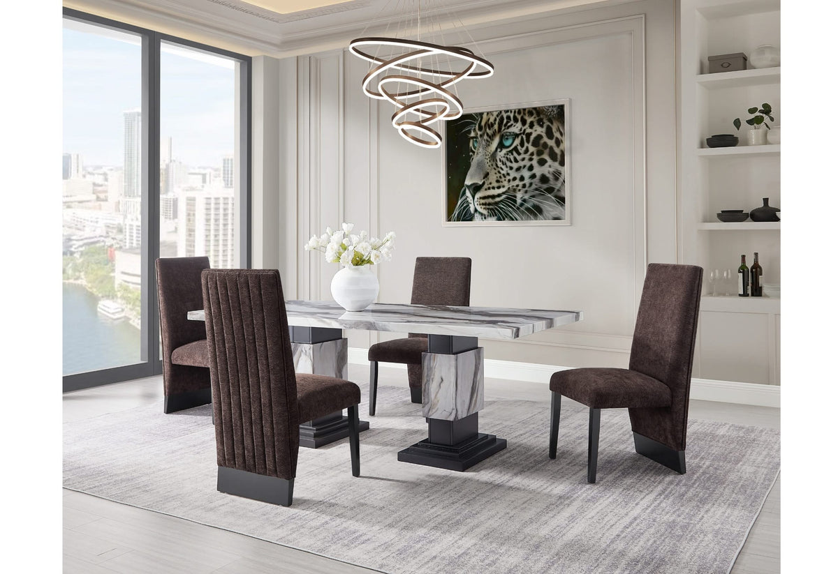 Juego de comedor D12 Mesa + 4 sillas
