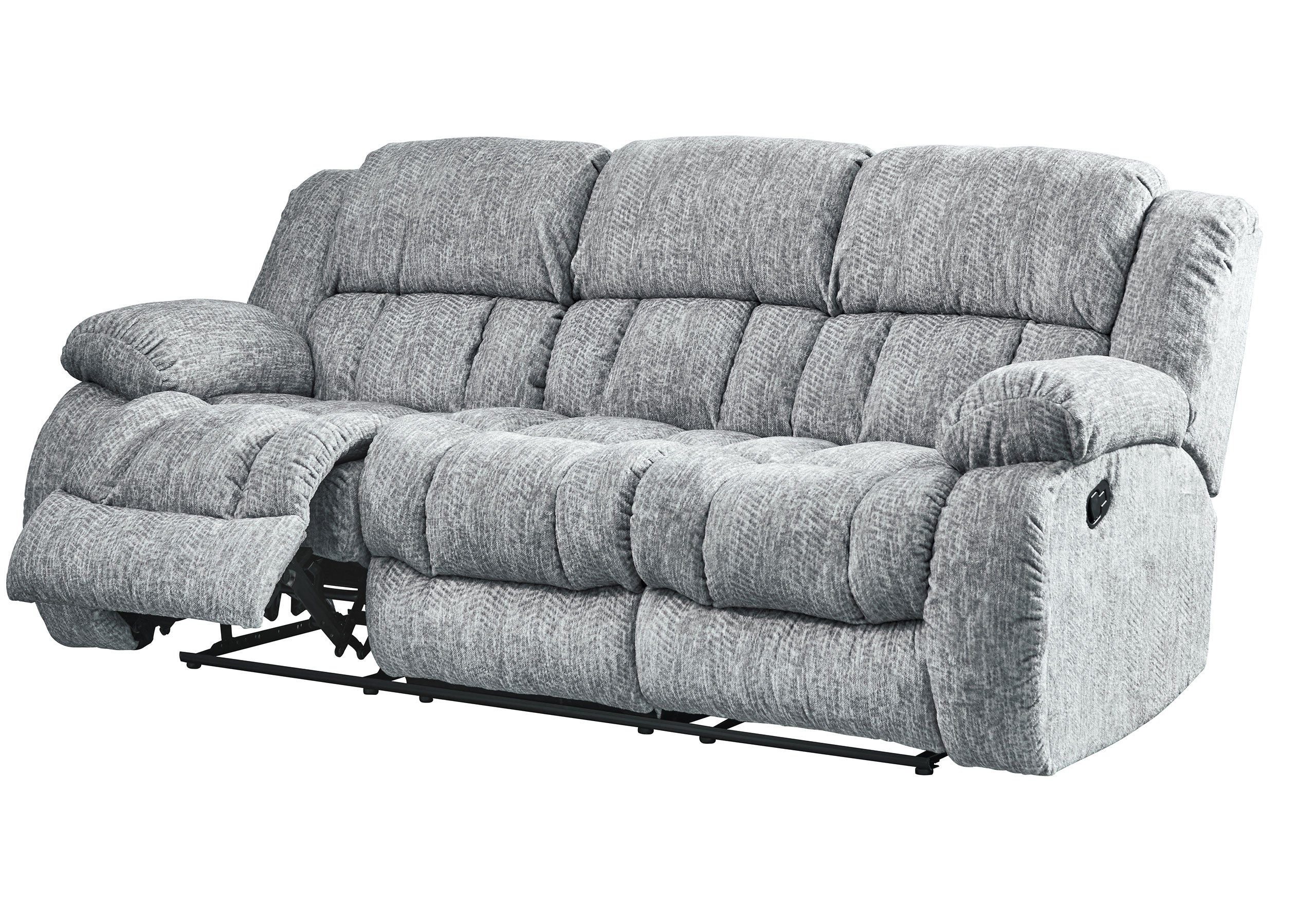 U250 GREY RECLINING SOFA