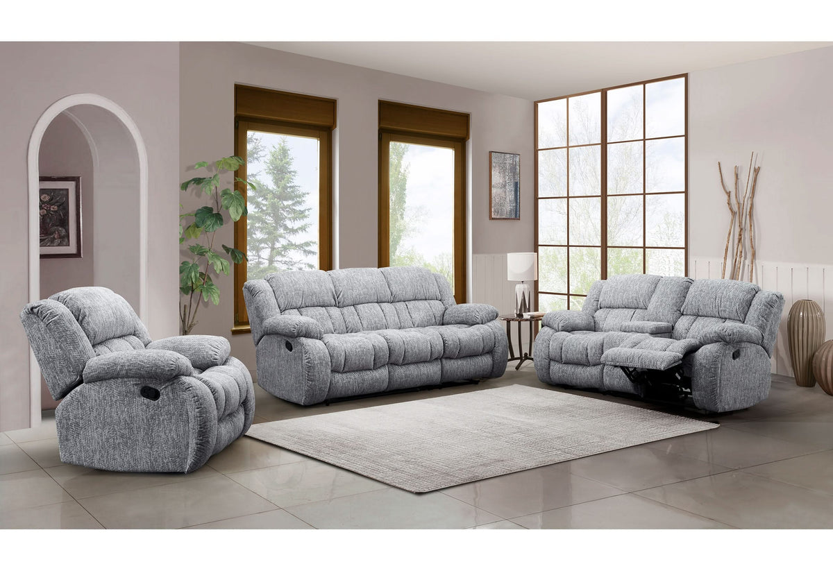 SOFÁ RECLINABLE GRIS U250