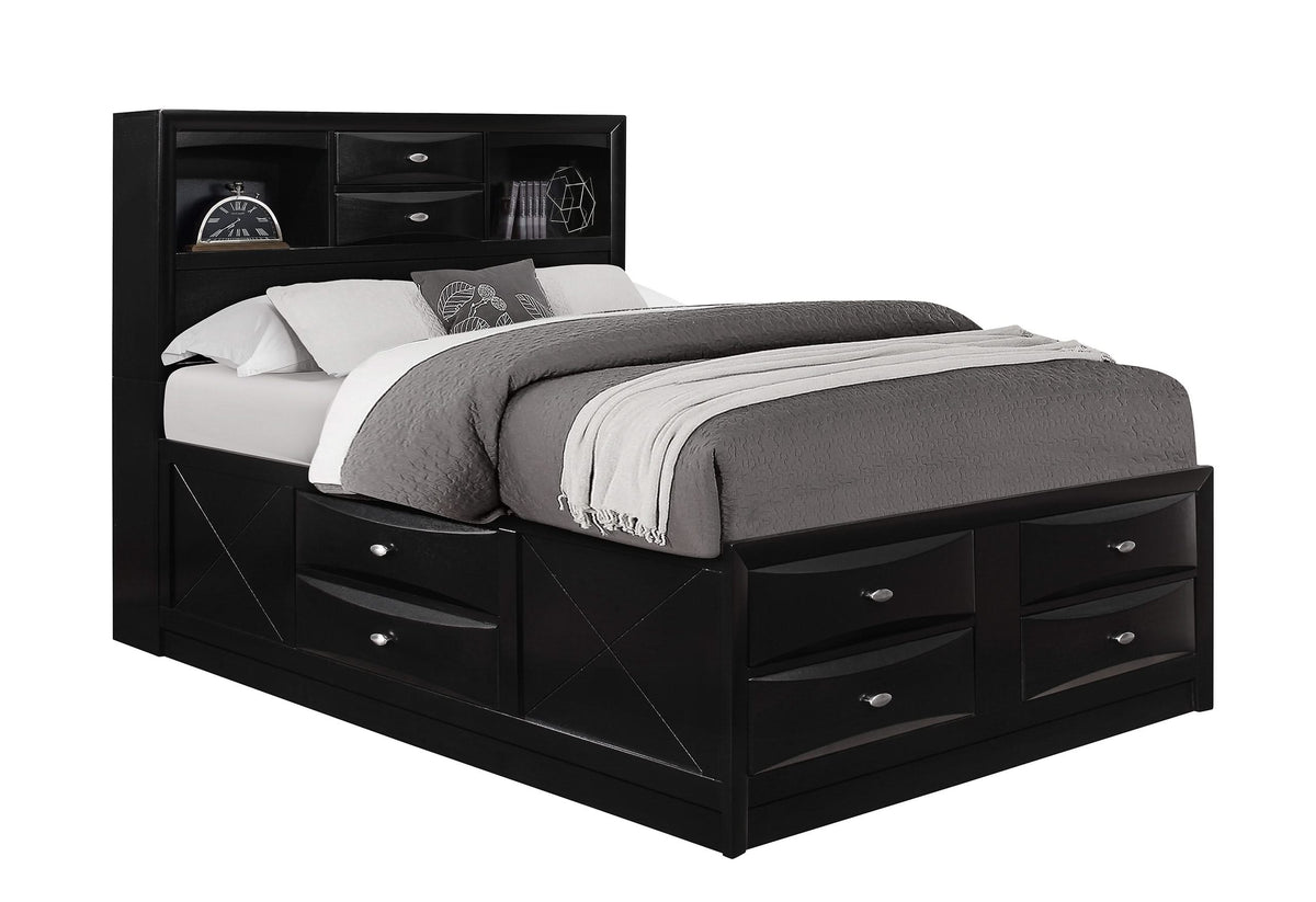 LINDA BLACK FULL BED