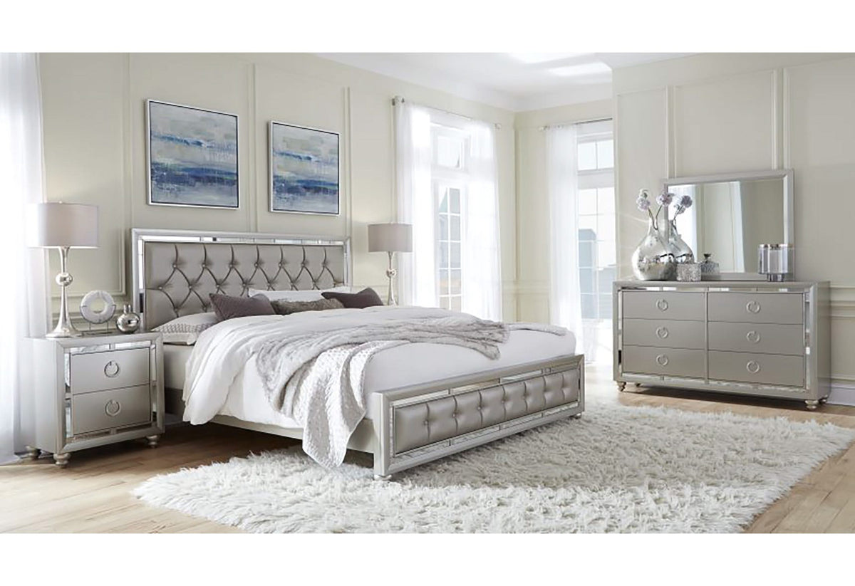 MESITA DE NOCHE RILEY SILVER