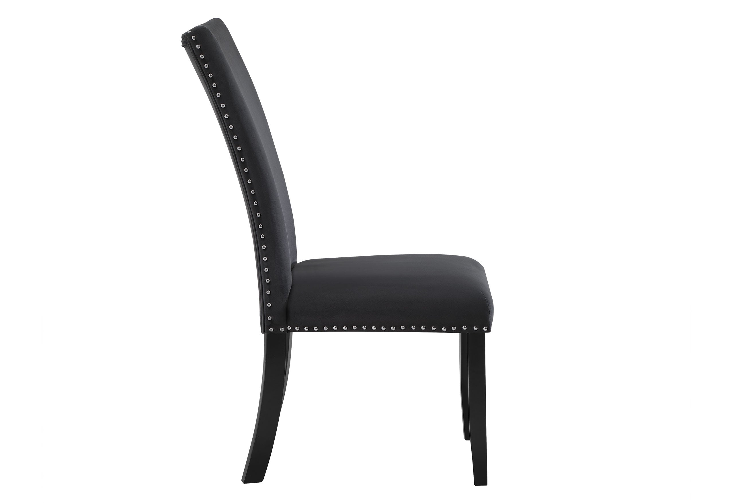 D03 BLACK VELVET DINING CHAIR