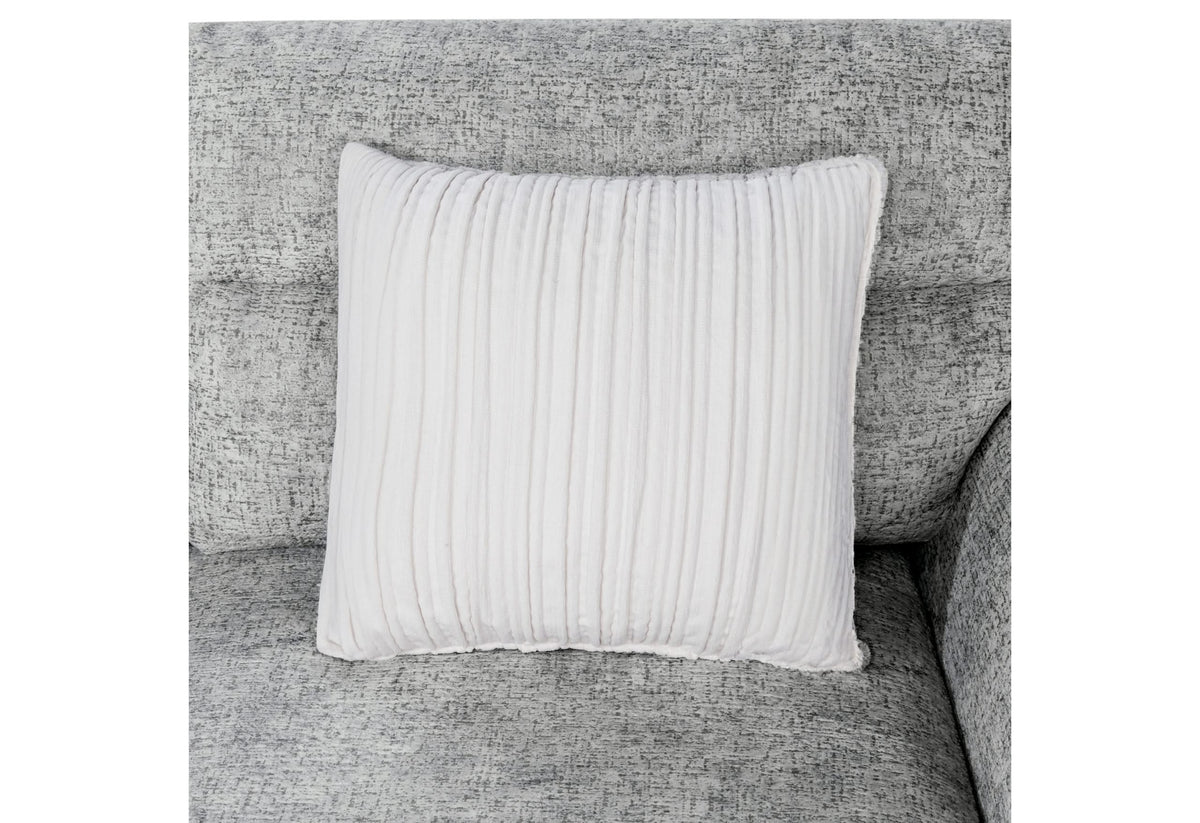 U9401 NICKEL SECTIONAL WITH 3 PILLOWS