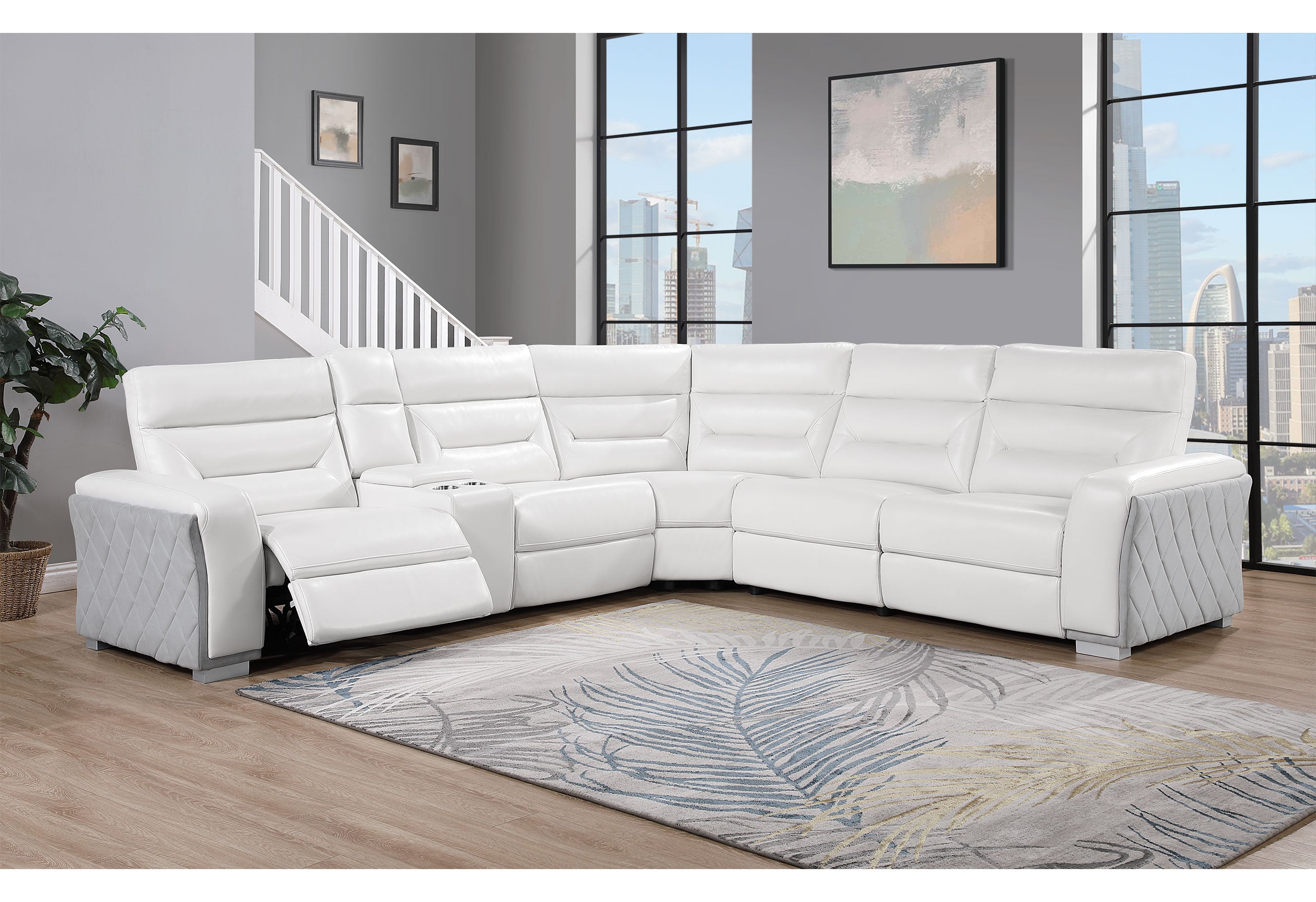 U2682 BLANCHE WHITE/GREY 33 WEDGE