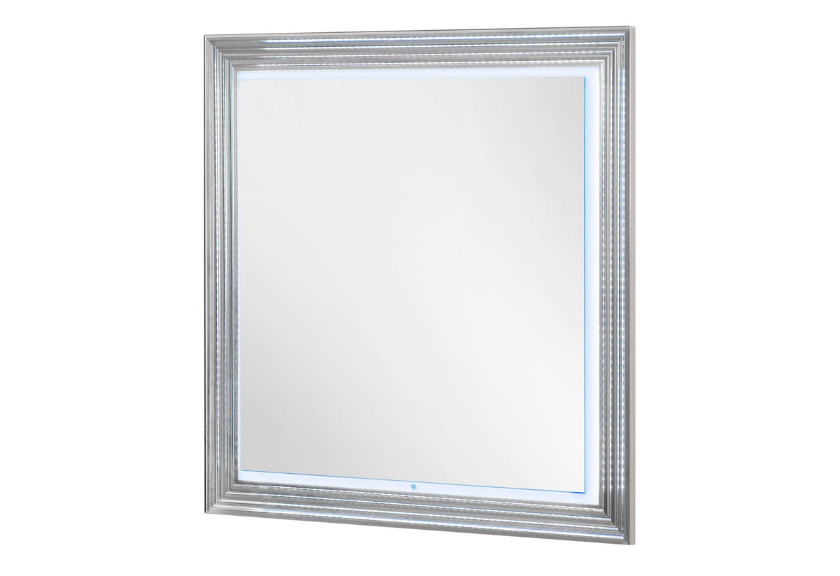 YLIME WHITE MARBLE MIRROR WITH LED
