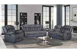 U7068 GRIS 10 SOFÁ RECLINABLE ELÉCTRICO/CONSOLA ELÉCTRICA LOVESEAT RECLINABLE/SILLÓN RECLINABLE ELÉCTRICO CON LED