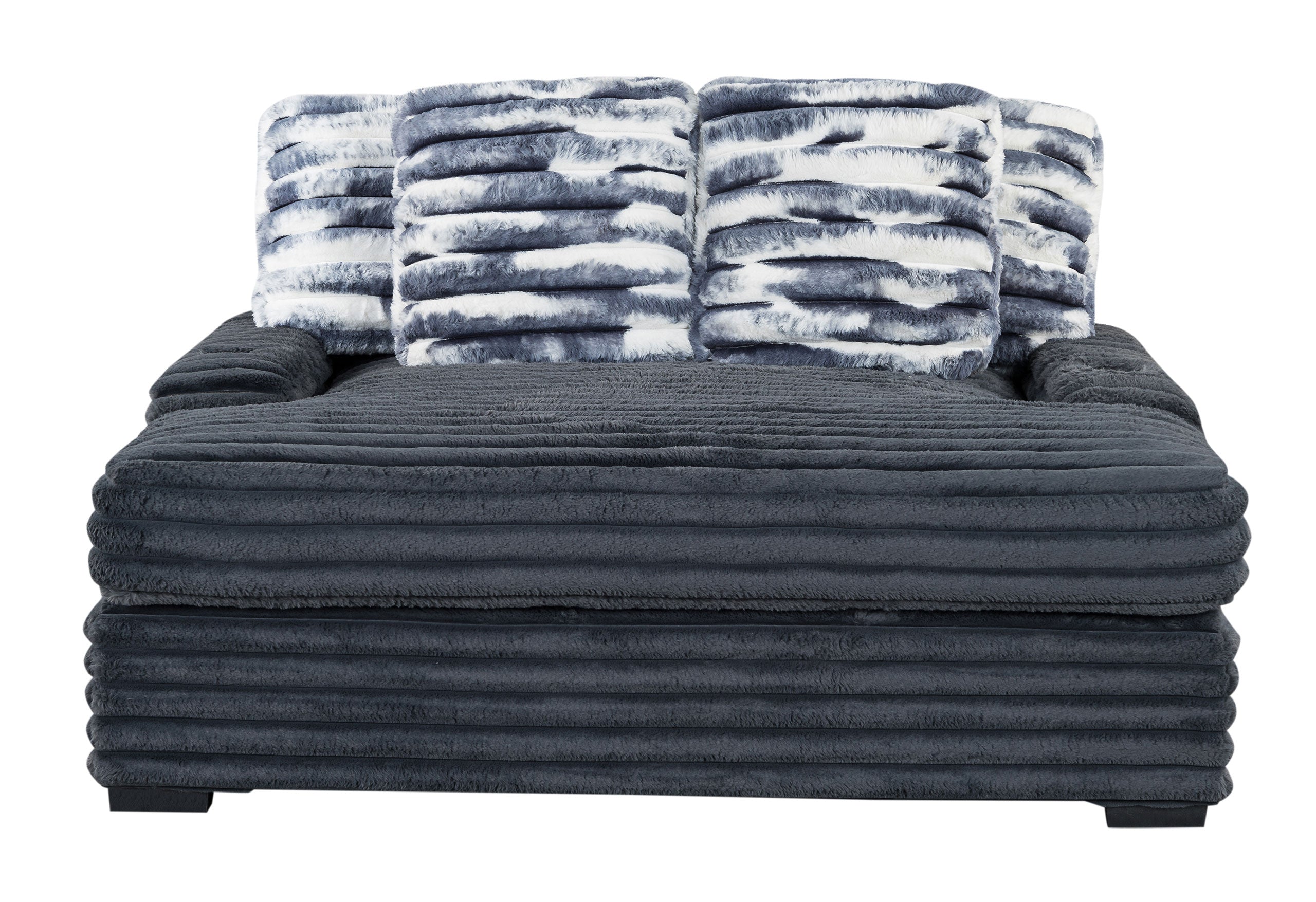 U8291 GREY LOUNGER SOFA WITH USB