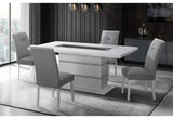 MESA DE COMEDOR BLANCA MONACO + SILLA DE COMEDOR MONACO