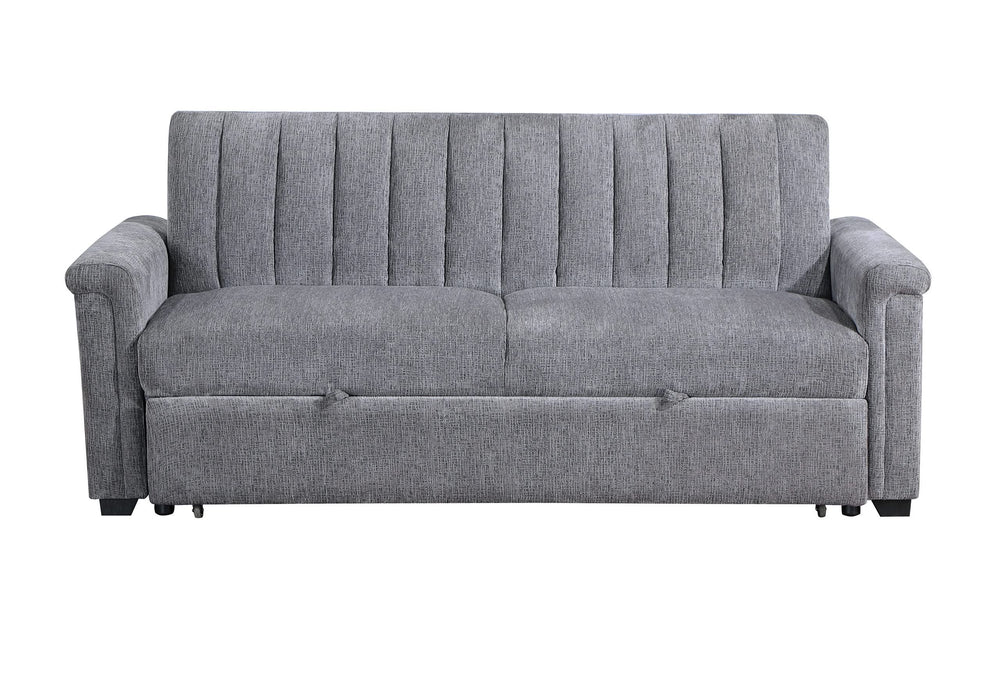 U0201 DARK GREY PULL OUT SOFA