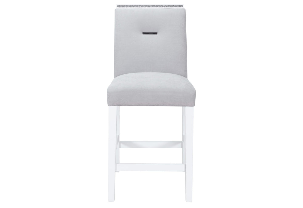 MESA DE BAR BLANCA MONACO + CONJUNTO DE 4 SILLAS MONACO