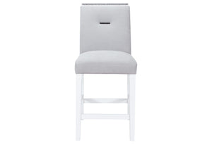 MESA DE BAR BLANCA MONACO + CONJUNTO DE 4 SILLAS MONACO