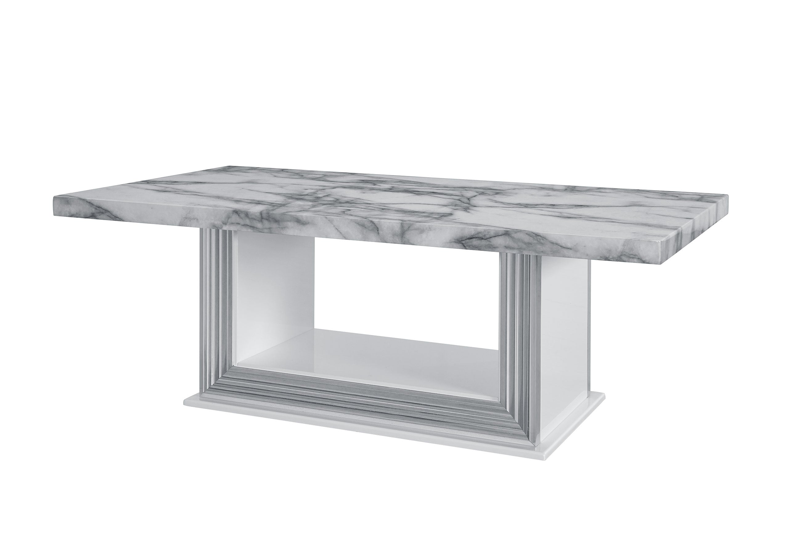 YLIME WHITE MARBLE COFFEE TABLE TOP