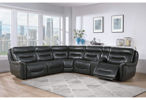 U8522 BLANCHE CHARCOAL LEFT SIDE 1 POWER RECLINER WITH USB