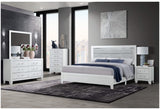 LUCCIA WHITE TWIN BED WITH LED