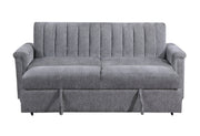 U0201 DARK GREY SOFA BED WITH PULL OUT