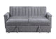 U0201 SOFÁ CAMA GRIS OSCURO CON CAJÓN EXTRAÍBLE
