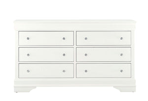CÓMODA POMPEI BLANCA METALIZADA