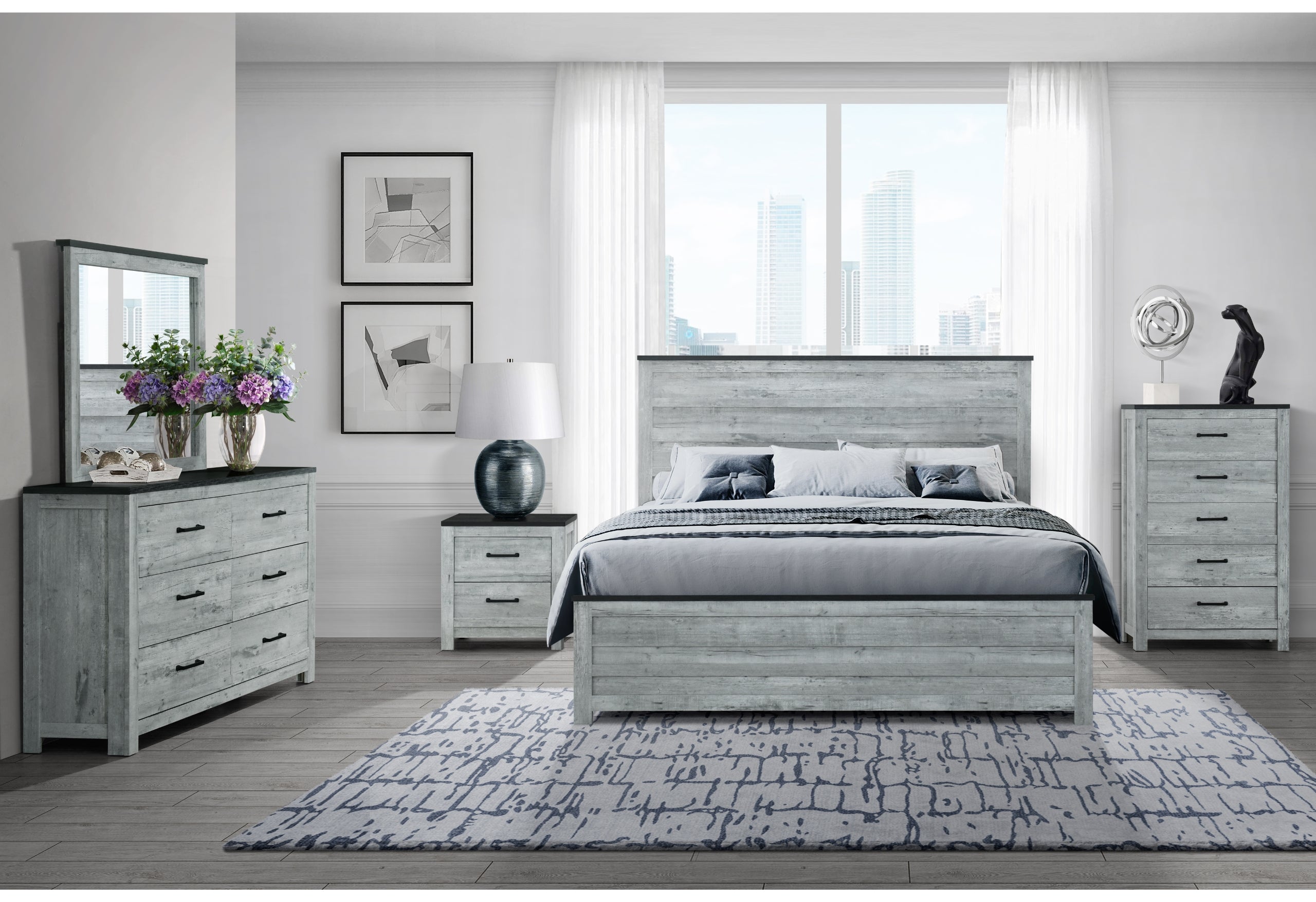 OZARK GREY WASH NIGHTSTAND