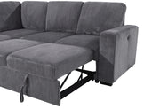 U2660 GREY ARMLESS LOVESEAT