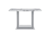 YLIME WHITE MARBLE CONSOLE TABLE BASE
