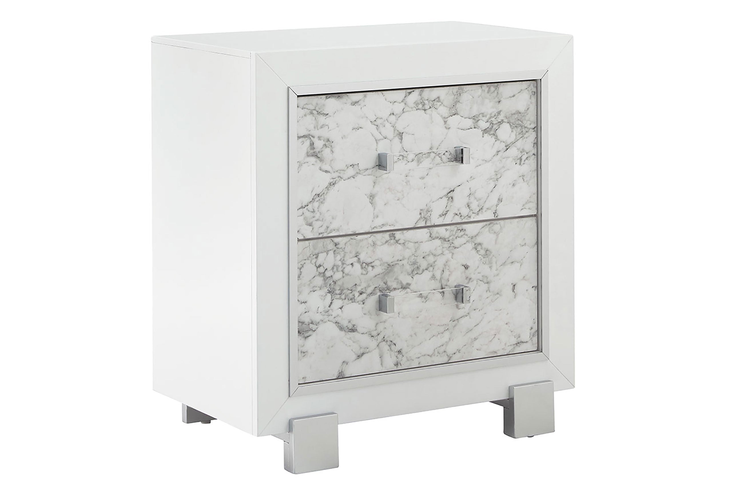 SANTORINI WHITE NIGHTSTAND