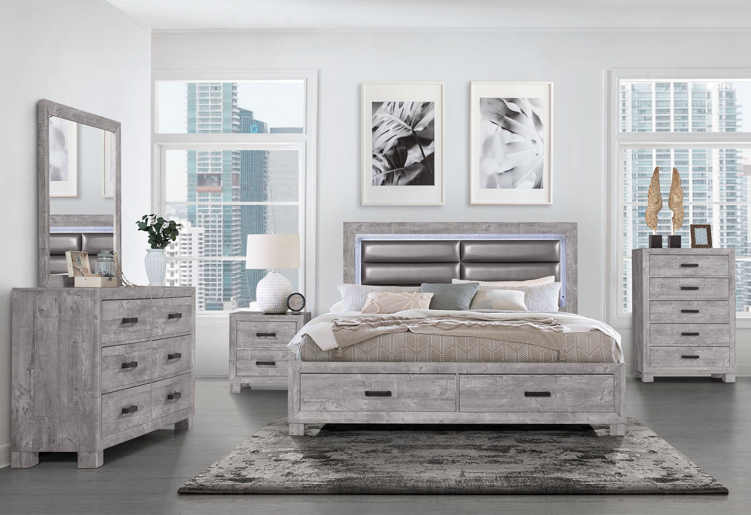 NOLAN GREY KING BED