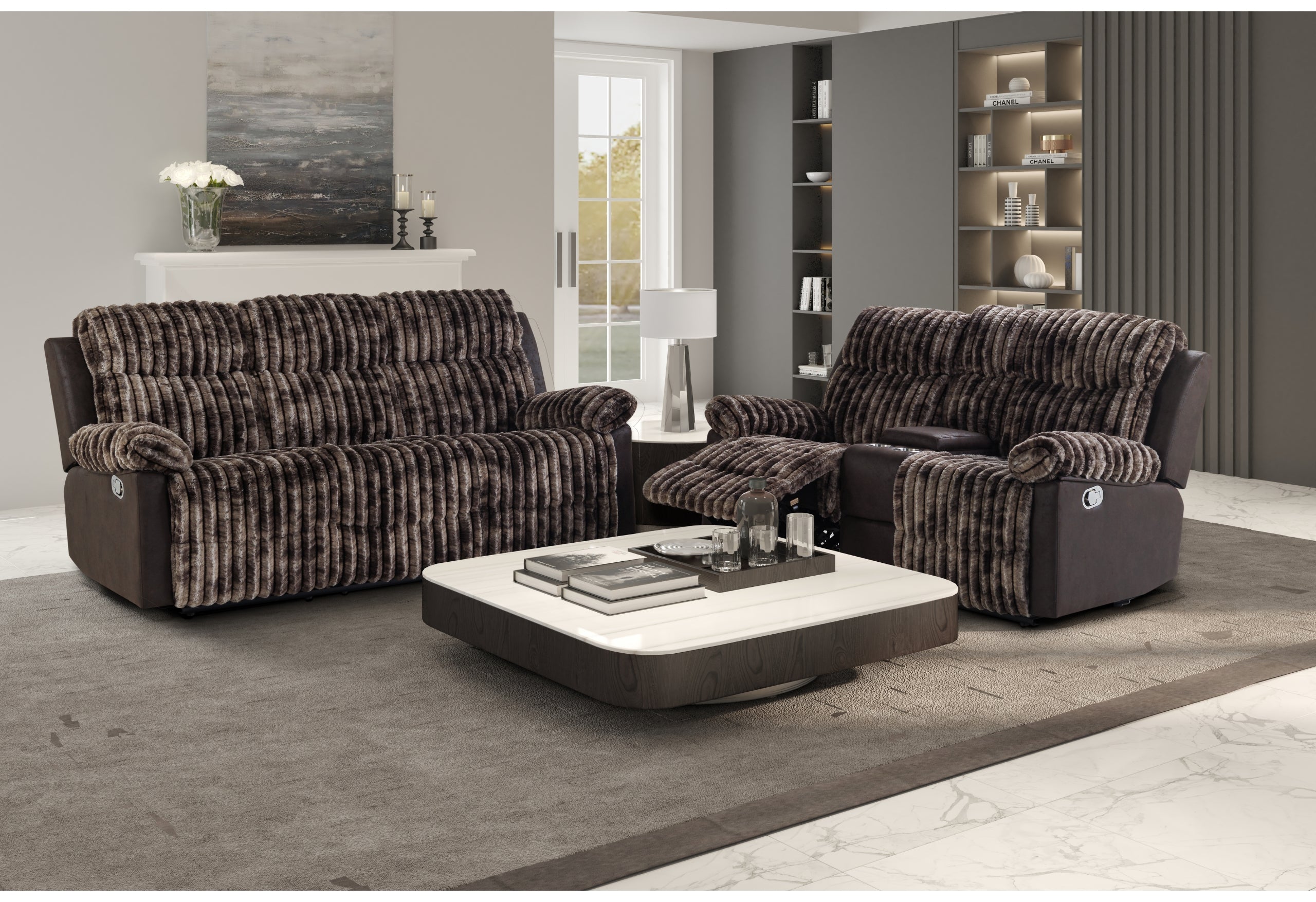 U6028 Sofa, Loveseat and Recliner LED Collection